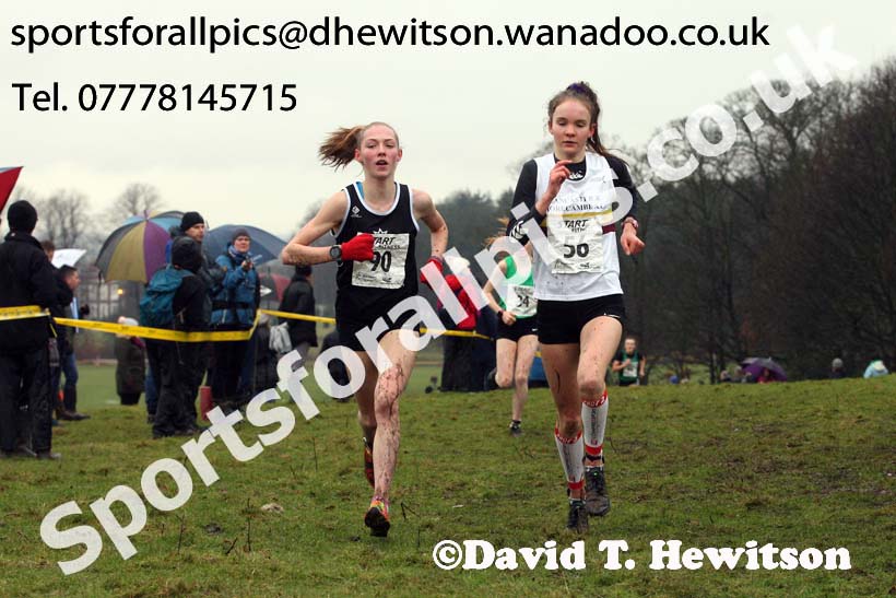 Womens under-17a  Northern Cross Country, Knowsley Safari Park. Photo: David T. Hewitson/Sports for All Pics